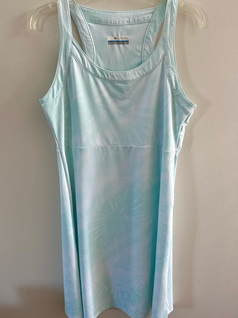 Columbia Woman’s Aqua Athletic Tank Dress, Small